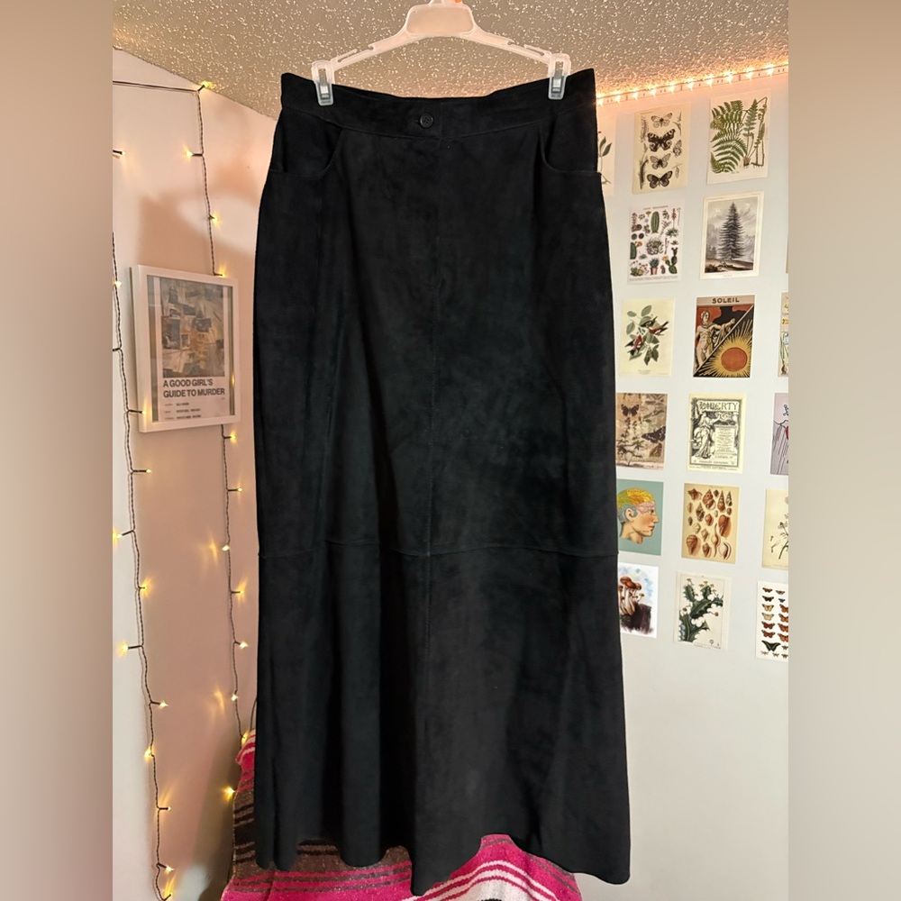 Skotts Suede Maxi Skirt